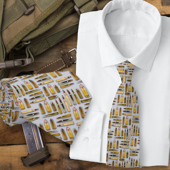 Gravata Cartuchos de bala de munição preta (Criador carregado)