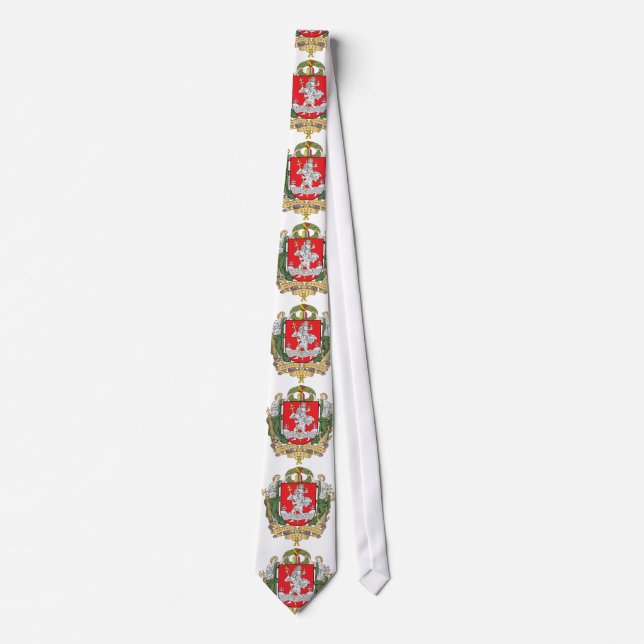 Gravata Casaco de armas de Vilnius, Lituânia Tie (Frente)