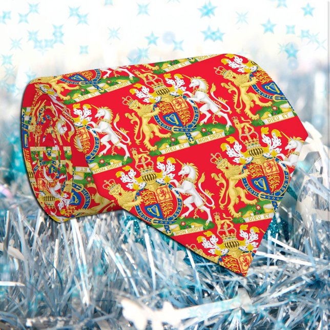 Gravata Casaco de armas do Reino Unido, British Flag, Red (Criador carregado)