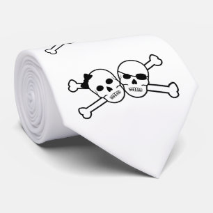 Gravata casal pirata