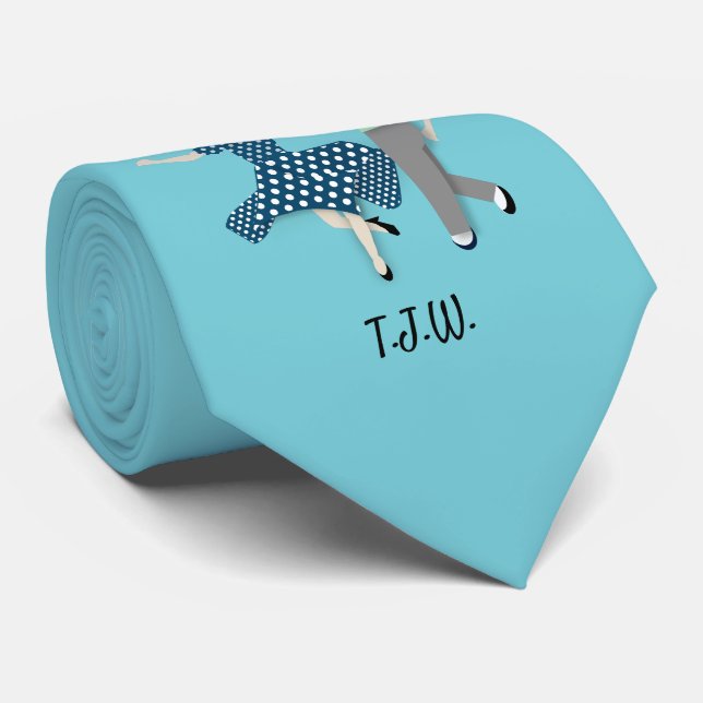 Gravata Casal Swing Dance (Rolled)