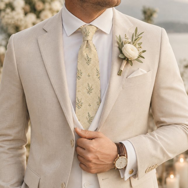 Gravata Casamento Botânico com Creme de Manteiga de Luxo (Criador carregado)