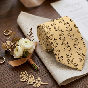 Gravata Casamento Botânico Minimalista