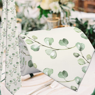 Gravata Casamento Branco Ecru Natural de Eucalyptus Greene