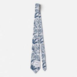 Gravata Casamento com Arco Botânico de Palmeira Azul e Mar
