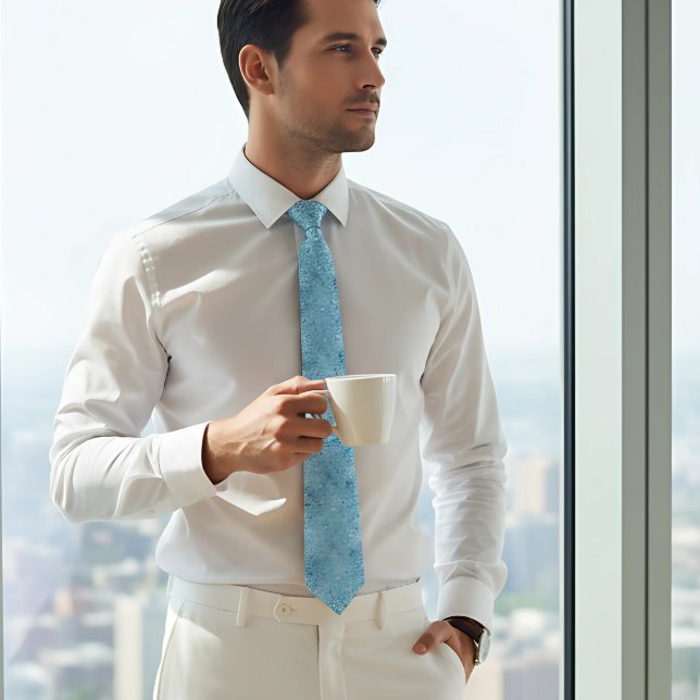 Gravata Casamento com brilho azul-chic (Criador carregado)