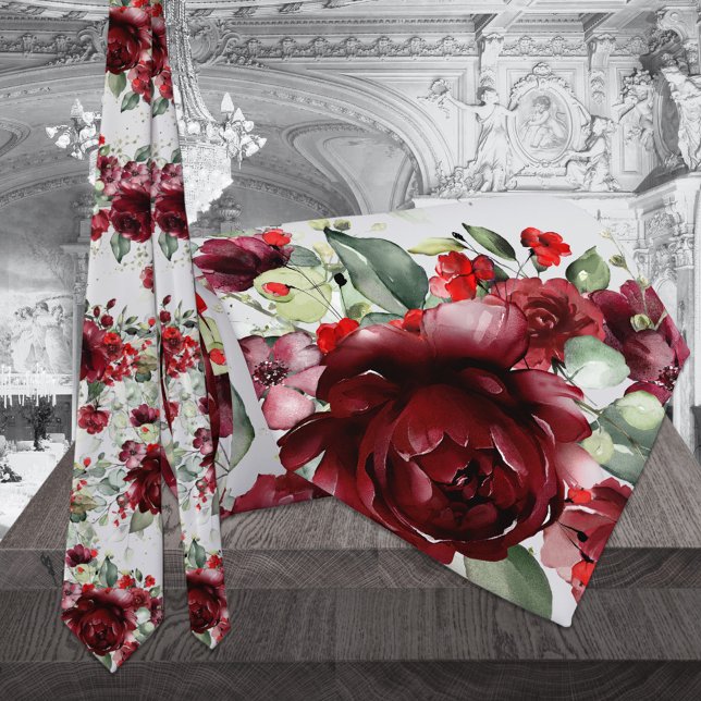 Gravata Casamento de Cinzas de Luz Silver Greenery, Peony  (Criador carregado)