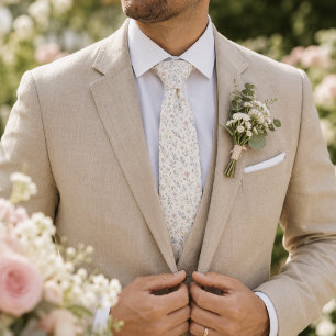 Gravata Casamento de Jardim de Flores Silvestres Botânico