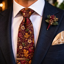 Casamento de Luxo Floral Outono Borgonha