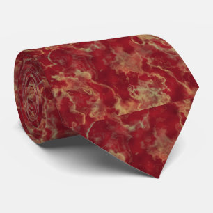 Gravata Casamento de mármore vermelho e Dourado