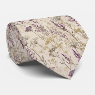 Gravata Casamento de ouros de flores botânicas
