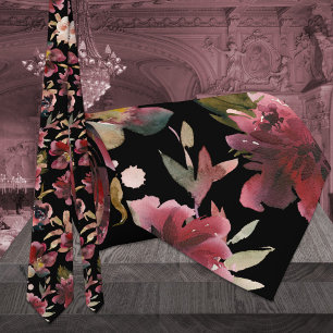 Gravata Casamento de Pedagônia Rosa-de-framboesa e-framboe