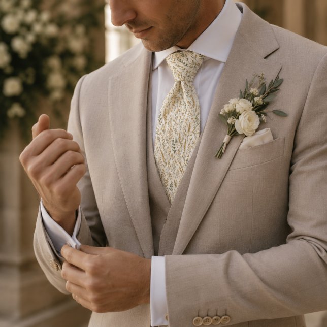 Gravata Casamento Elegante no Prado de Trigo (Criador carregado)