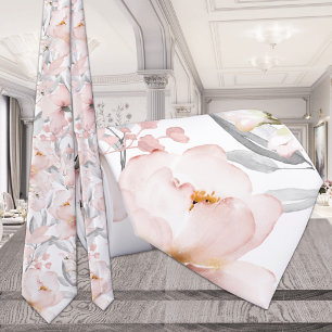 Gravata Casamento Eucalyptus com Cinzas de Prata Rosa-Rosa