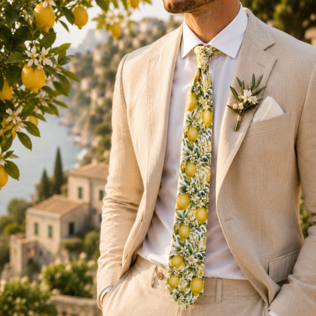 Gravata Casamento Floral de Limão Amalfi (Criador carregado)