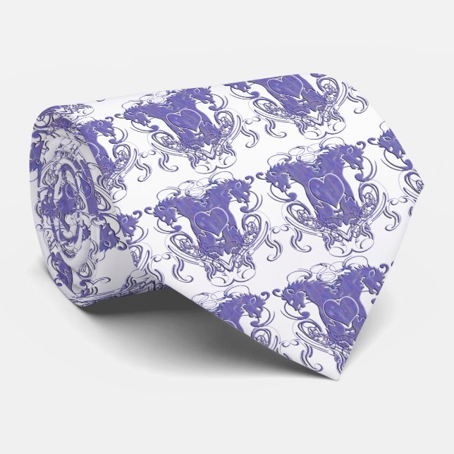 Gravata Casamento Lion Rampant Renaissance (Rolled)