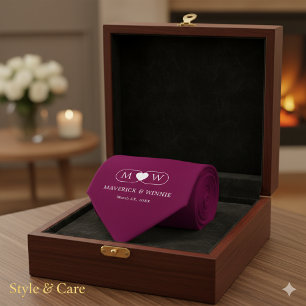 Gravata Casamento Moderno Minimalista Burgundy Elegante