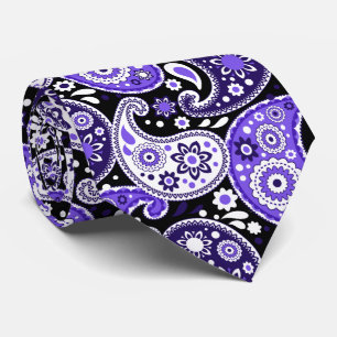 Gravata Casamento Ocidental de Purple Paisley Rico do Texa
