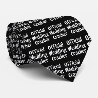 Gravata Casamento Oficial Engraçado Preto e Branco