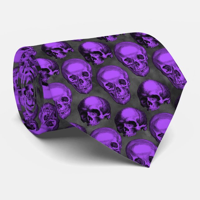 Gravata Cascas de roxo e de girassol, Design 1 (Rolled)