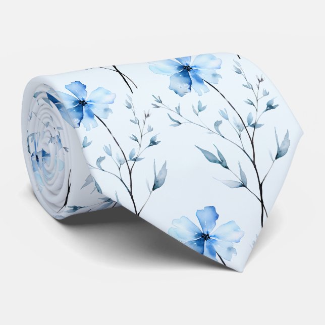 Gravata Casual Flores Silvestres Boho (Rolled)