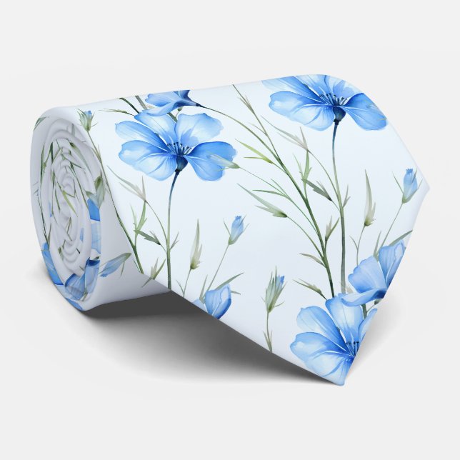 Gravata Casual Flores Silvestres Boho (Rolled)