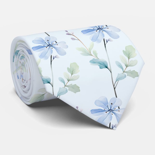 Gravata Casual Flores Silvestres Boho (Rolled)