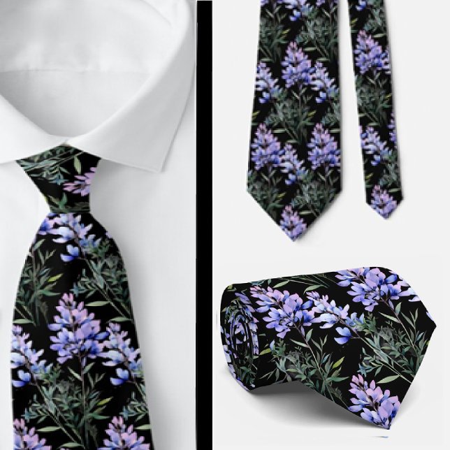 Gravata Casual Flores Silvestres Boho Escritório (Criador carregado)