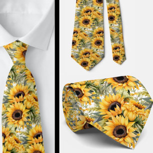 Gravata Casual para Escritório Van Gogh Girassói