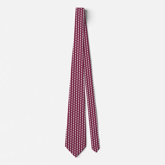 Gravata Catar Flag Honeycomb Tie (Frente)