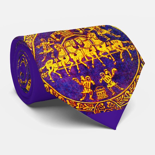 Gravata Cavaleiro medieval do século 12 e impressão de sol (Rolled)