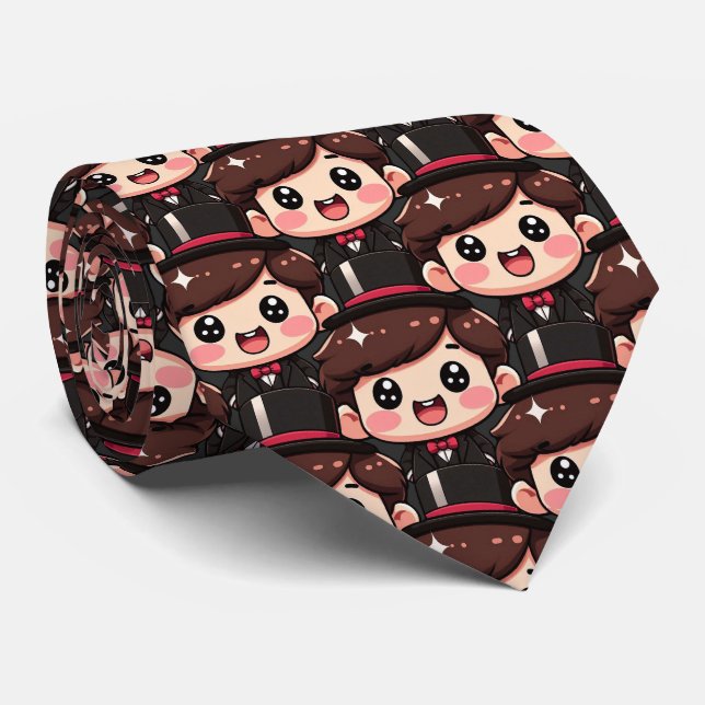 Gravata Cavalheiro Chibi Cute (Rolled)