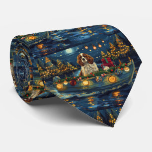Gravata Cavalier King Charles Christmas Voyage