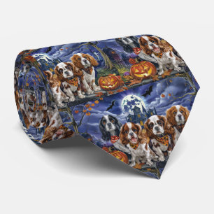 Gravata Cavalier King Charles Spaniel Halloween Spooky