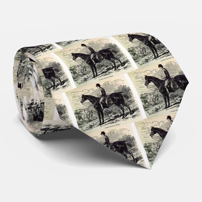 Gravata Cavalo de Caça Leve impressão A do século XIX (Rolled)