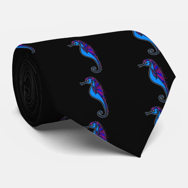 Gravata Cavalo-marinho engraçado (Rolled)