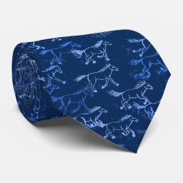 Gravata Cavalos Selvagens Real Blue Tie