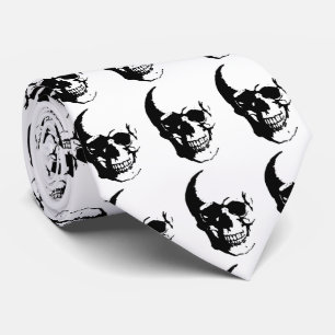 Gravata Caveira - Arte de Fantasia de Metal Pesado