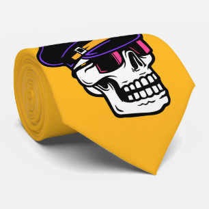 Gravata Caveira do Piloto legal