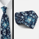 Gravata Celestial Pattern Diamond<br><div class="desc">Elegant Blue & White Diamond Gem Star Pattern Necktie Add a fresh, sophisticated touch to your wardrobe with this striking blue and white diamond star pattern necktie. The crisp white diamond motifs shimmer against a rich blue backdrop, accented with subtle star details for a hint of celestial charm. The combination...</div>