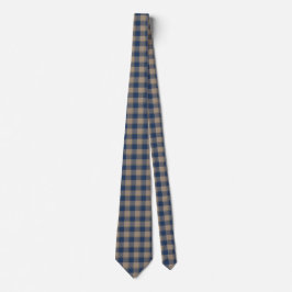 Gravata Cello and Donkey Brown Plaid Neck Tie