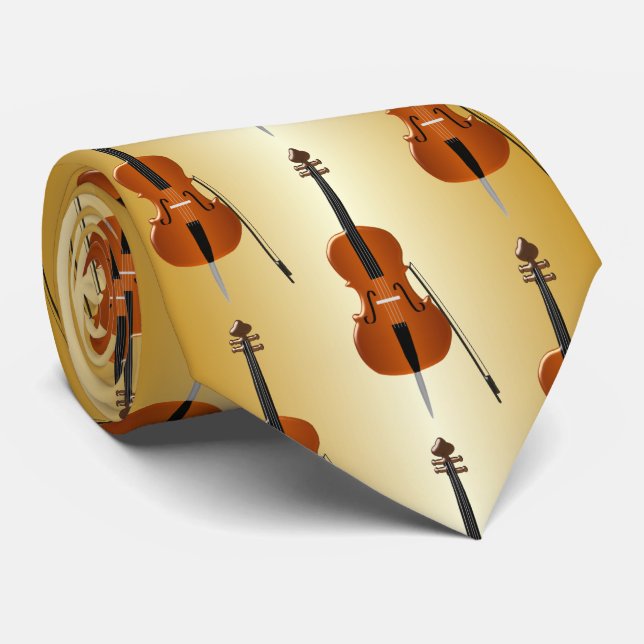 Gravata Cello Design (Rolled)