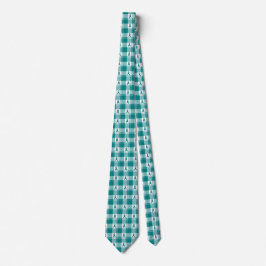 Gravata Cervical Cancer Awareness Plaid Teal Ribbon