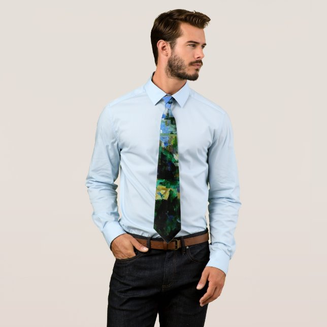 Gravata Cezanne - Mont Sainte-Victoire visto de Les Lauve (In Situ)