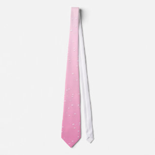 Gravata Champanhe Rosa com Arte de Fundo das Pequenas Bolh