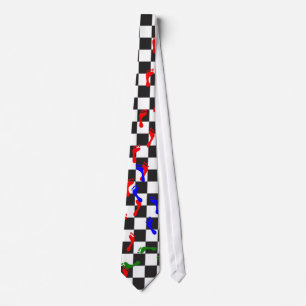 Gravata Checkerwalk pelo design de Genepool