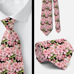 Gravata Cherry Blossom Neck TIe