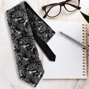 Gravata Chess Termos e peças Black and White ID784