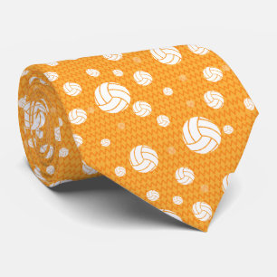 Gravata Chevron de Voleibol Amarelo Padrão
