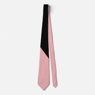 Gravata Chic Preto-Rosa-Elegante